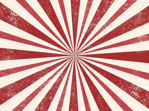 Premium Vector | Vintage red and white retro burst background