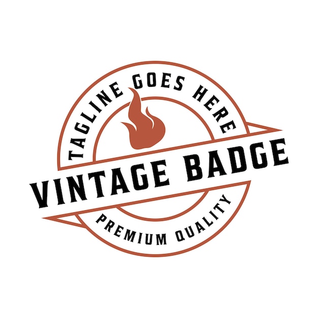 Vector vintage restaurant badge logo