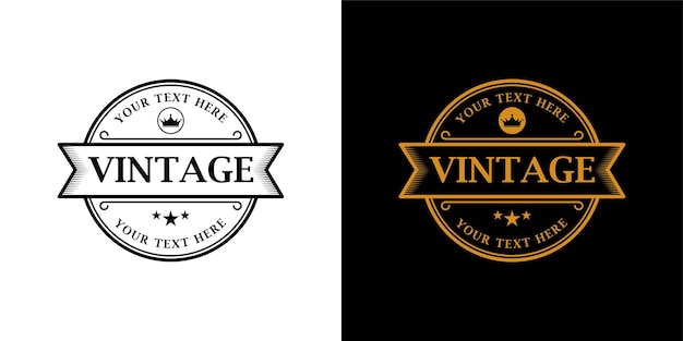 vintage retro badge emblem logo