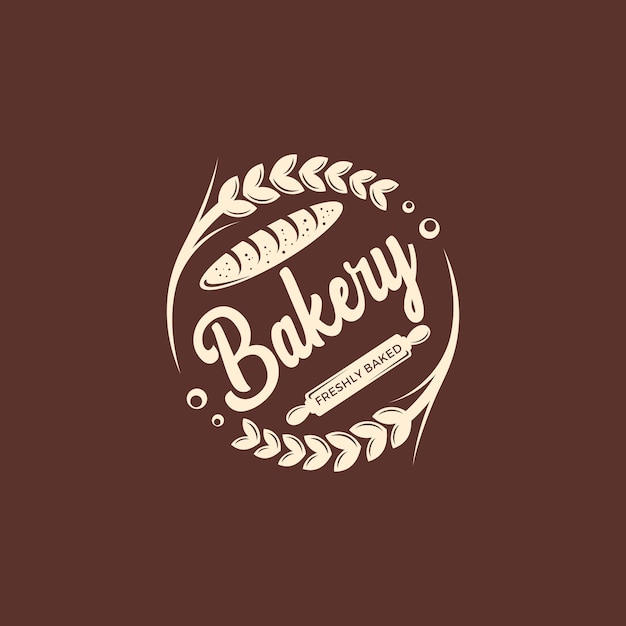 Vintage Retro Bakery Logo Badges Vector Template