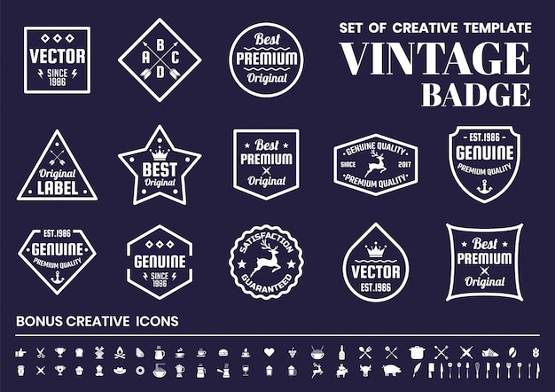 Vector vintage retro  for banner