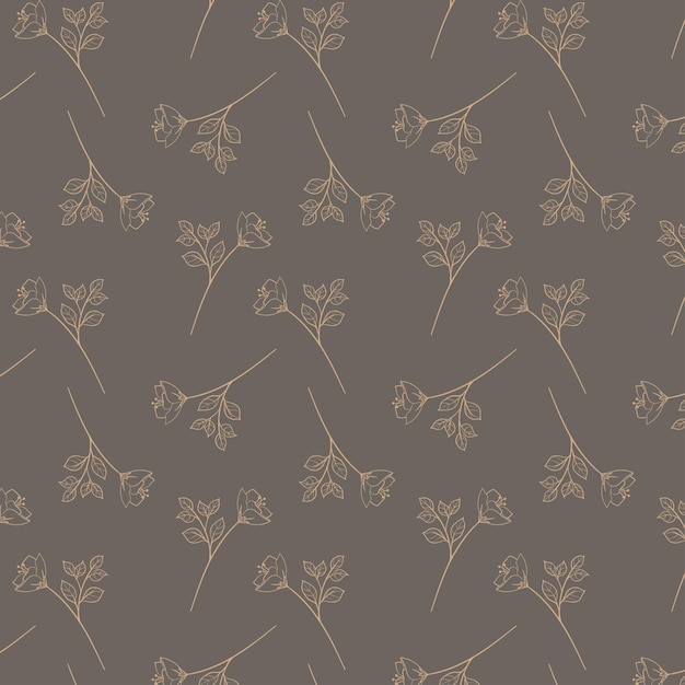 Vintage or retro floral seamless pattern