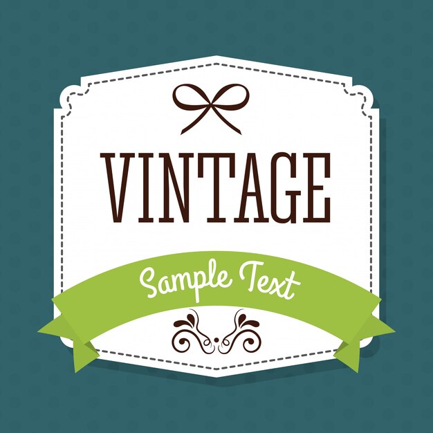 Vintage and retro label design.