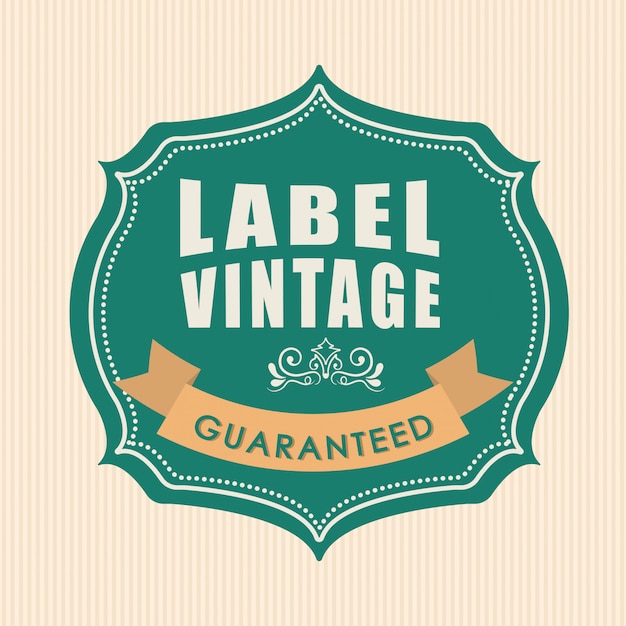 Vector vintage and retro label design.