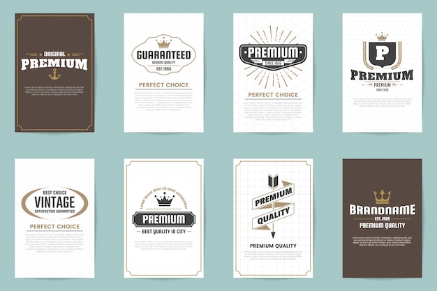 Vintage Retro Logo for banner, poster, flyer
