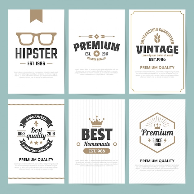 Vintage retro logo for banner, poster, flyer