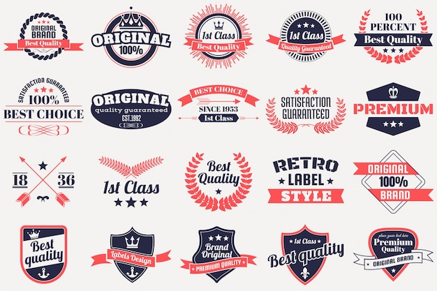 Vector vintage retro logo for banner