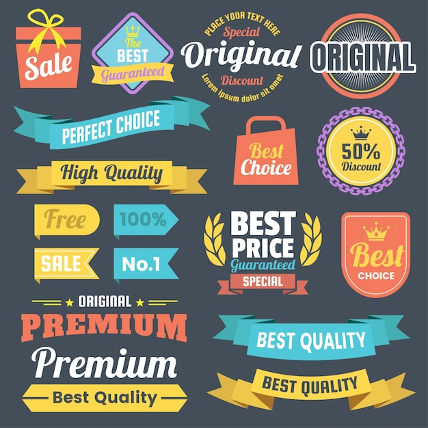 Vintage Retro Logo для баннера