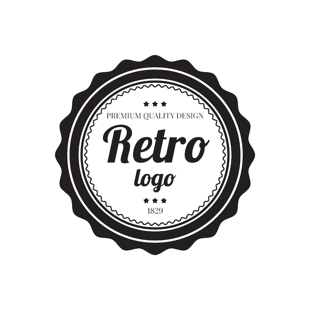 Vettore logo retro vintage