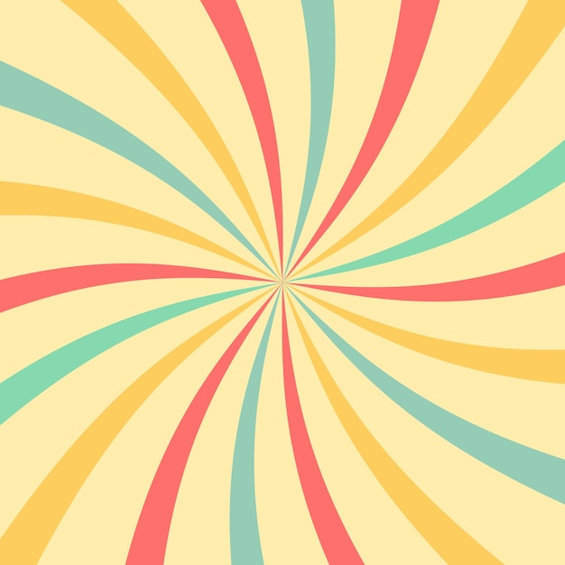 Vintage retro sunburst background. Vector illustration