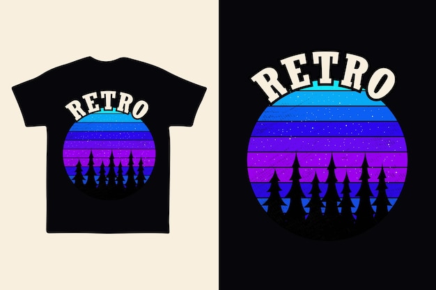 Vintage, Retro T shirt Design, Vector, Black Background. Retro, Vintage T shirt Design.