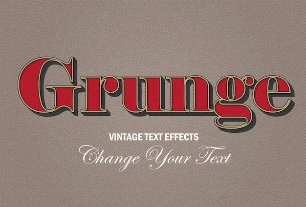 Vintage and Retro Text Style