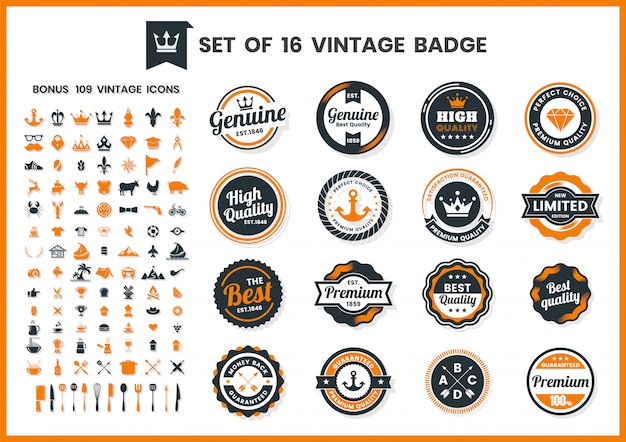 Vintage retro vector per banner