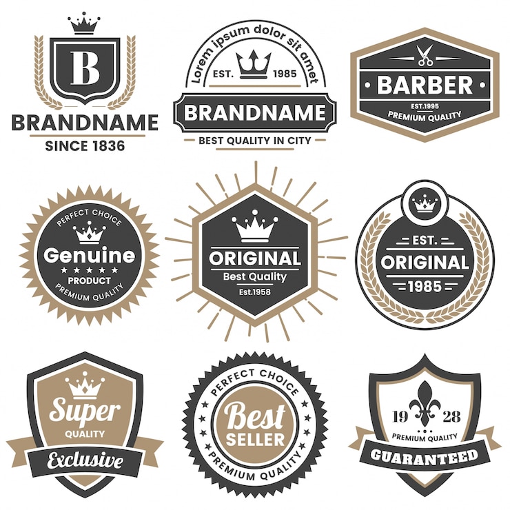Vector vintage retro vector logo for banner