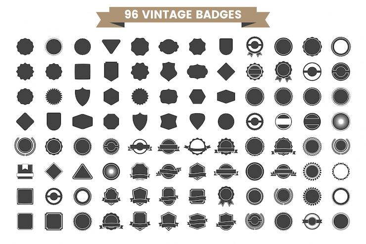 Vector vintage retro vector logo for banner