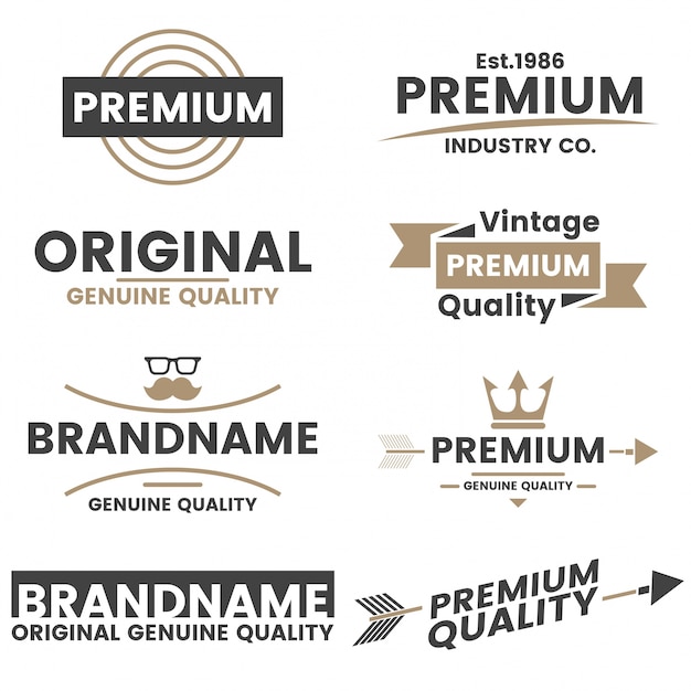 Vector vintage retro vector logo for banner