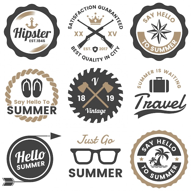 Vintage retro vector logo for banner