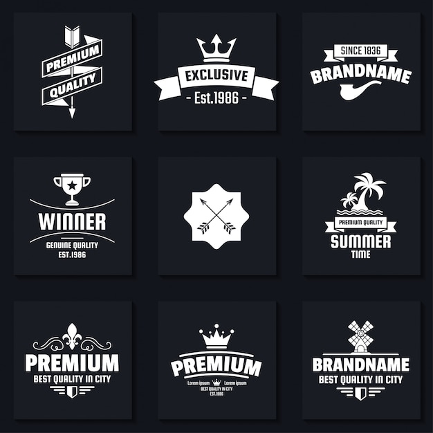 Vintage Retro Vector Logo для баннера