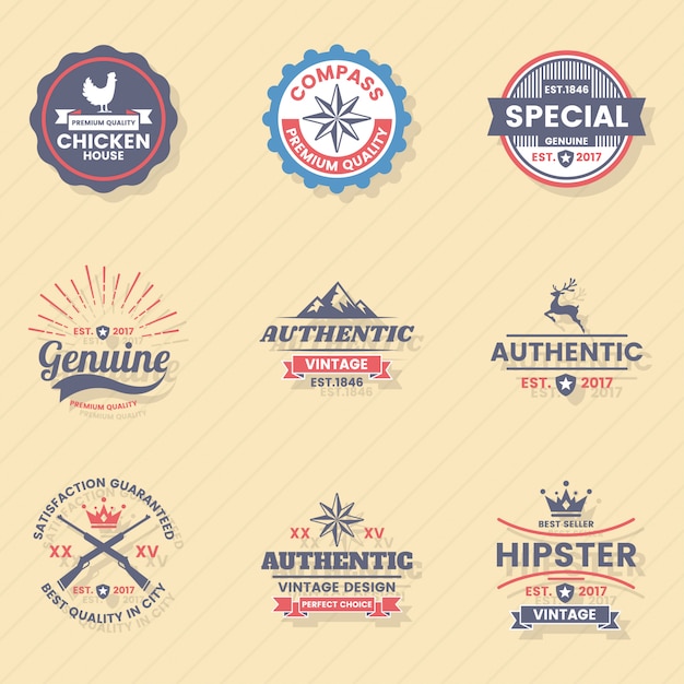 Vintage Retro Vector Logo для баннера