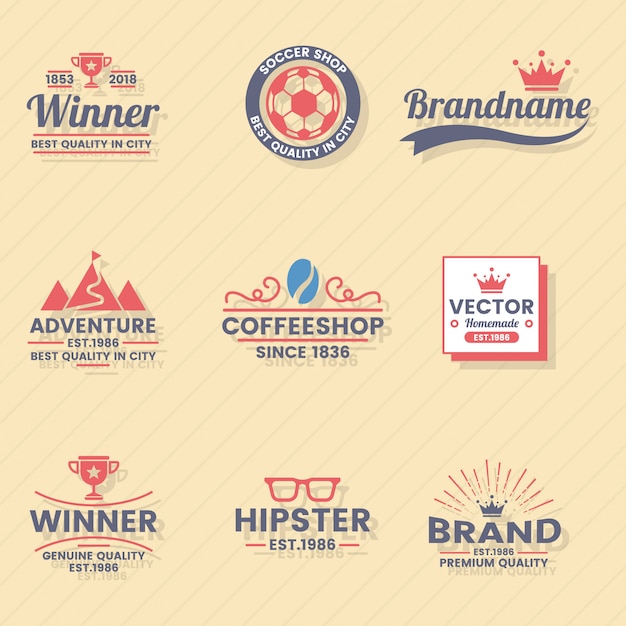 Vintage Retro Vector Logo для баннера