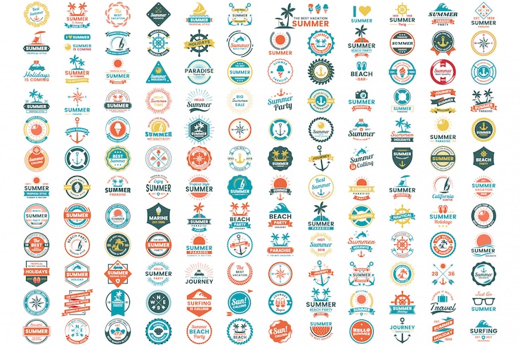 Вектор vintage retro vector logo для баннера