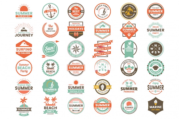 Vector vintage retro vector logo for banner