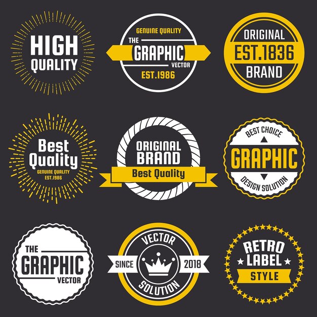 Vintage retro vector logo for banner