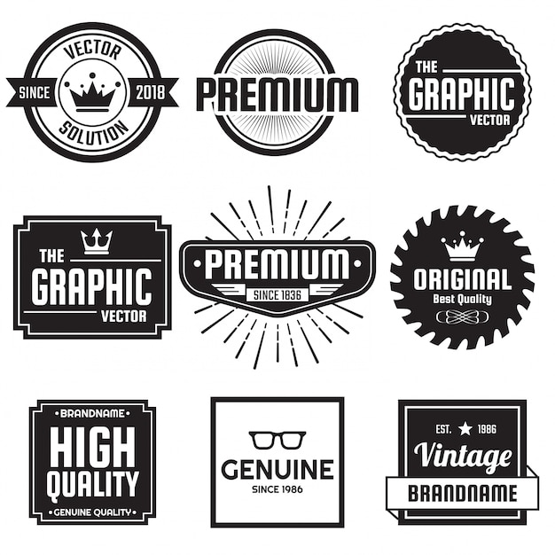 Вектор vintage retro vector logo для баннера