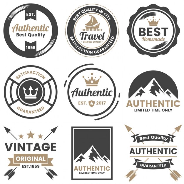 Vintage retro vector logo для баннера