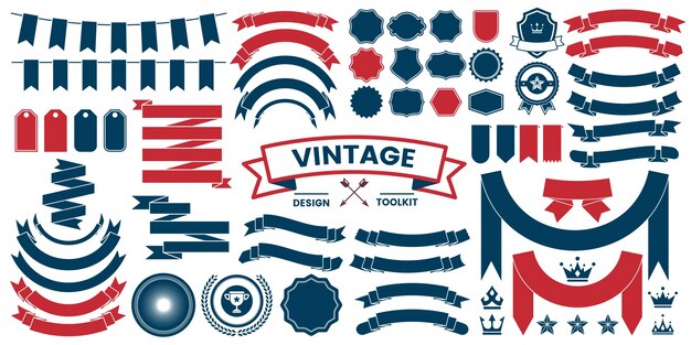 Вектор vintage retro vector logo для баннера