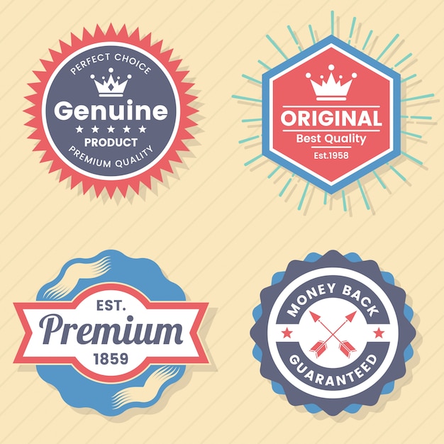 Вектор vintage retro vector logo для баннера