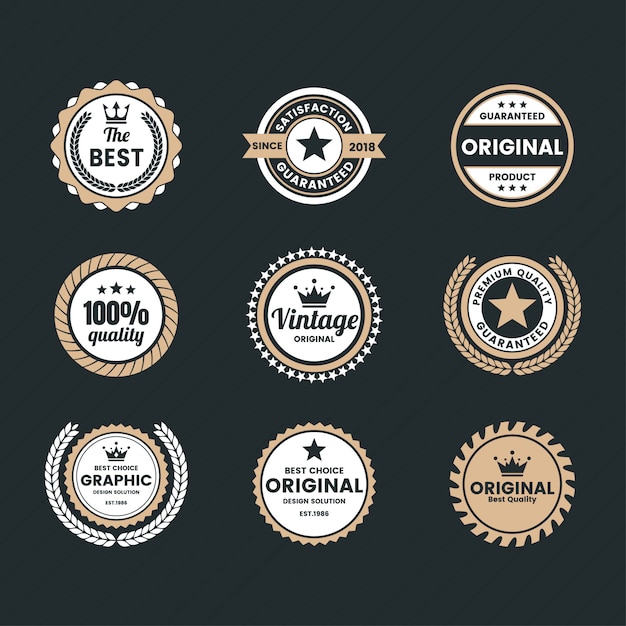 Вектор vintage retro vector logo для баннера