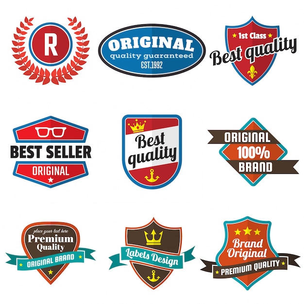 Vintage Retro Vector Logo voor banner