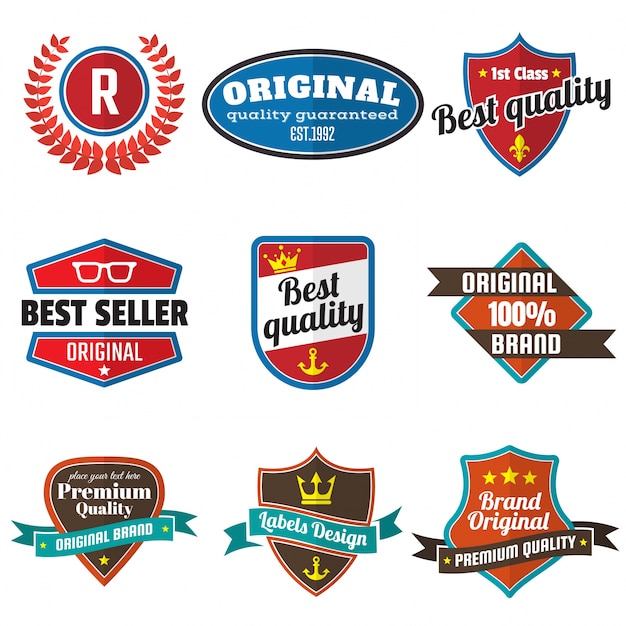 Vintage retro vector logo voor banner