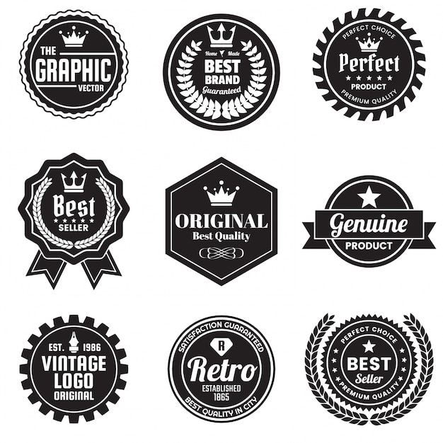 Vintage retro vector logo voor banner