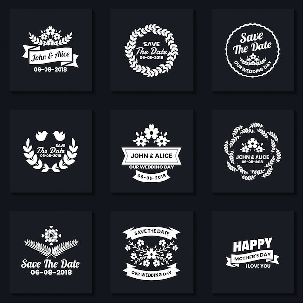 Vintage Retro Vector Logo voor banner