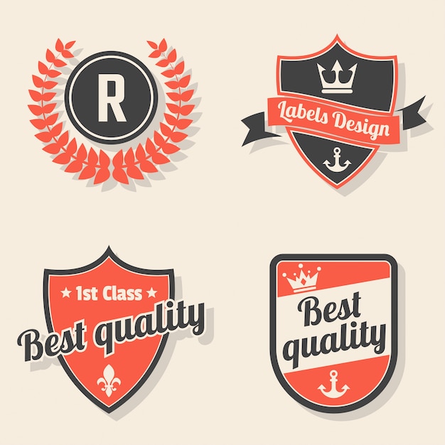 Vintage retro vector logo voor banner