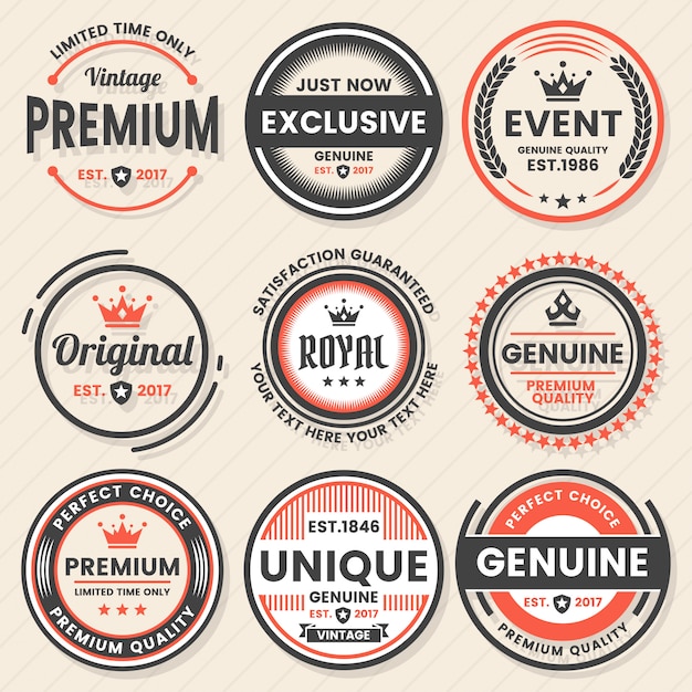 Vintage Retro Vector Logo voor banner