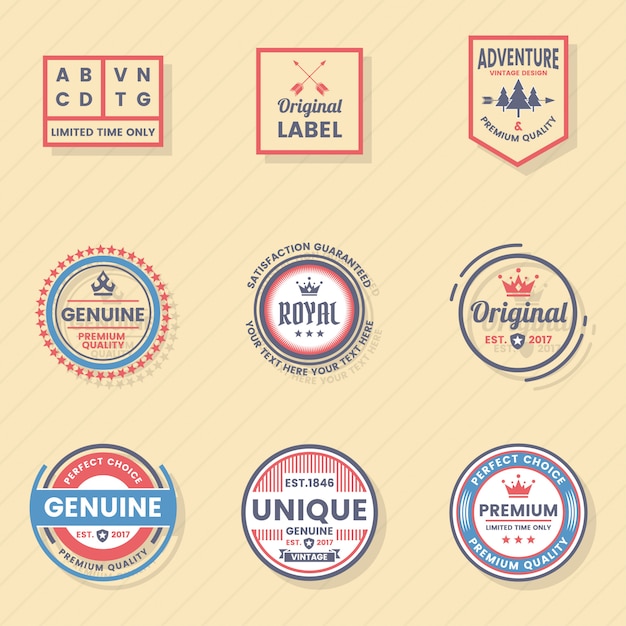 Vintage Retro Vector Logo voor banner