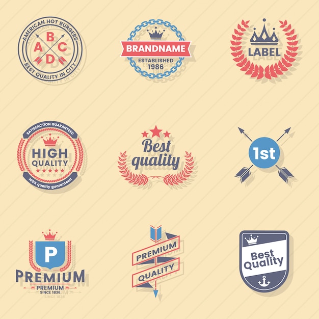 Vintage Retro Vector Logo voor banner