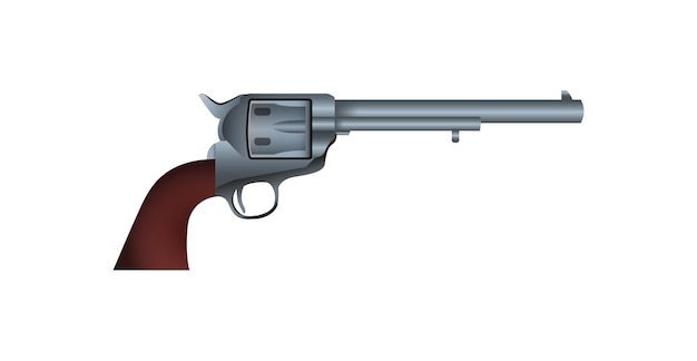 Vintage revolver geweer vector illustratie