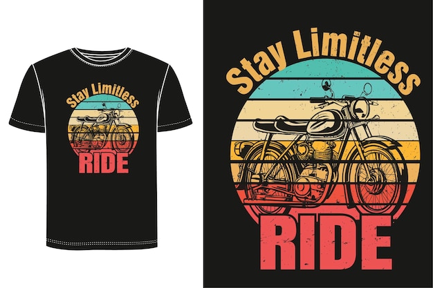 Vector vintage ride tshirt design