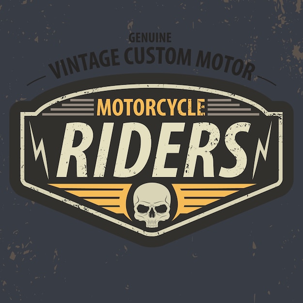 Vector vintage riders typographic for t-shirt design.