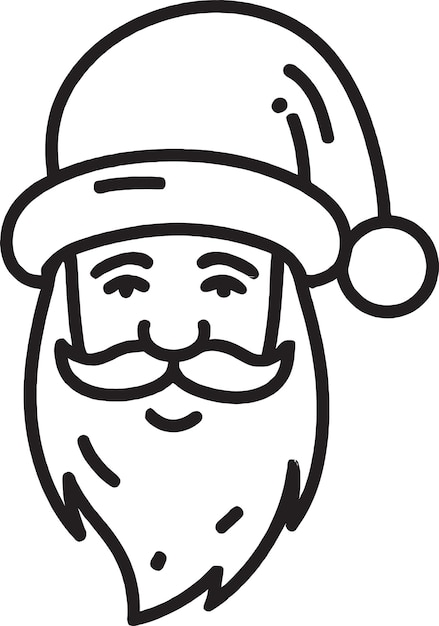 Vintage Santa Claus Icon Design