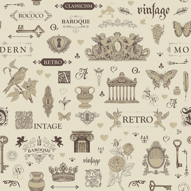 Vintage seamless background