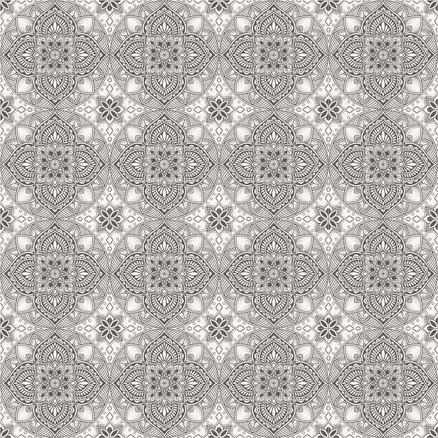 Vector vintage seamless floral pattern style