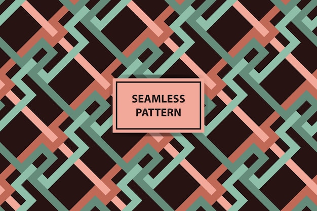 Vector vintage seamless pattern with modern color