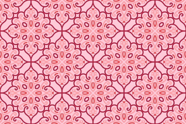 vintage seamless pattern with pink color