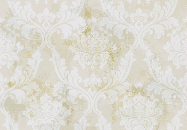 Vintage sieraad naadloos patroon. barok rococo textuur luxe ontwerp. koninklijke textieldecors.
