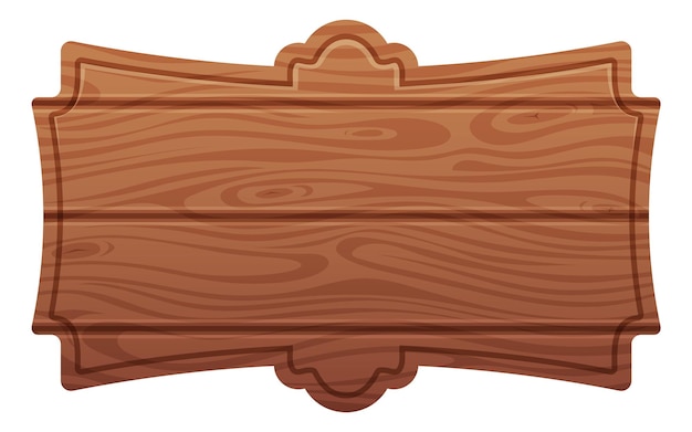 vintage signboard blank wooden panel in retro saloon style